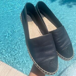 Tory Burch Leather Espadrilles